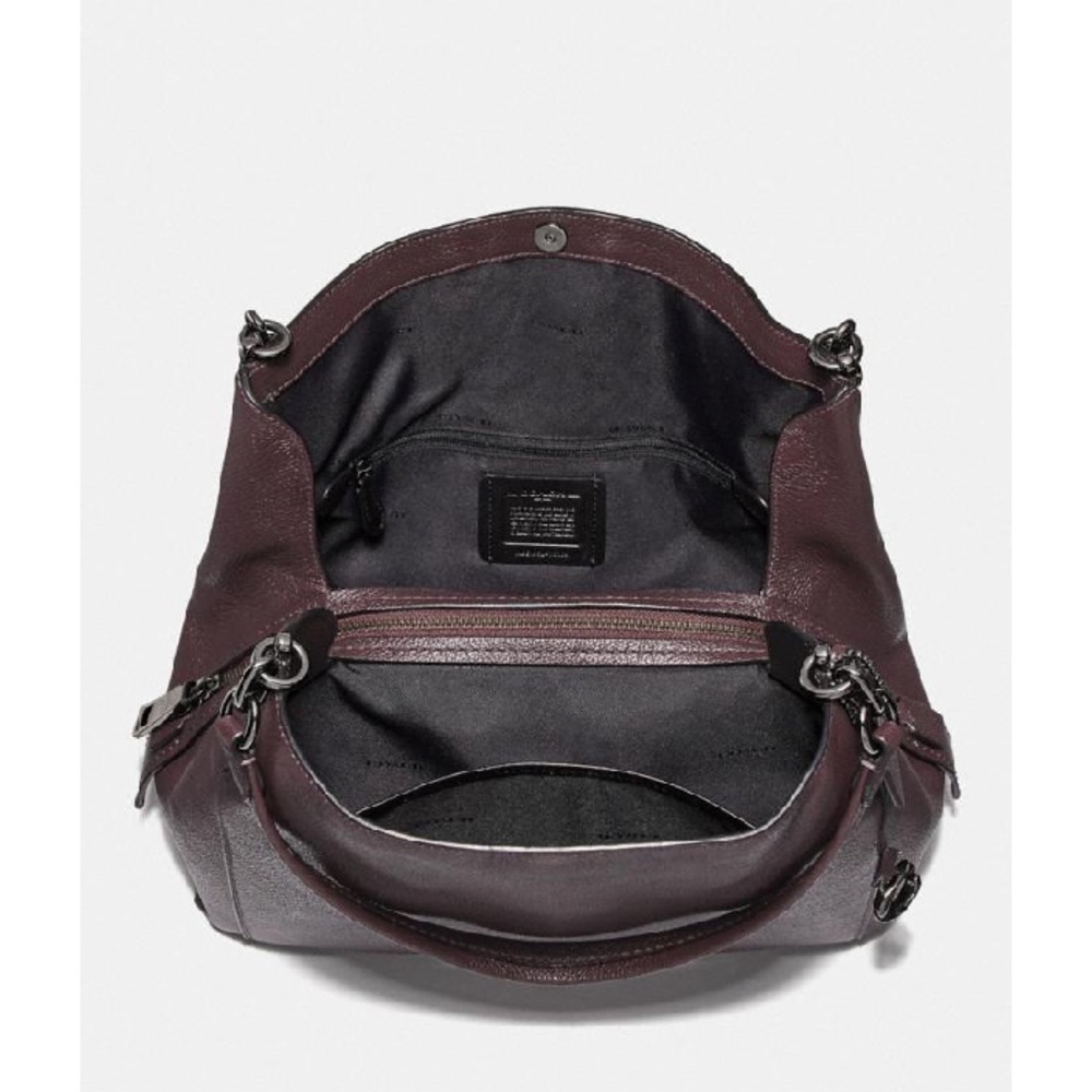 Coach Oxblood Gunmetal Dalton 31 Bag EUC - Picture 6 of 16